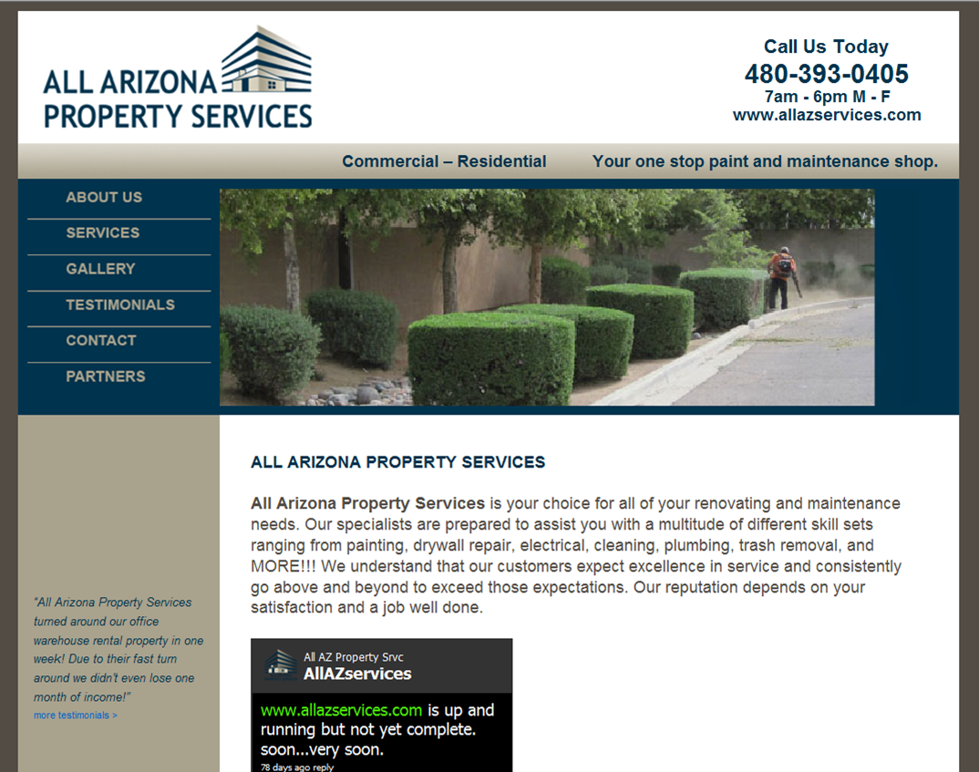 All Arizona Property Services property services